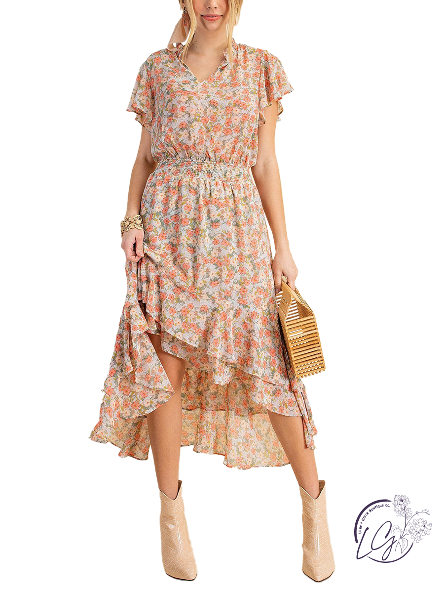 Enchanted Garden Printed Dress