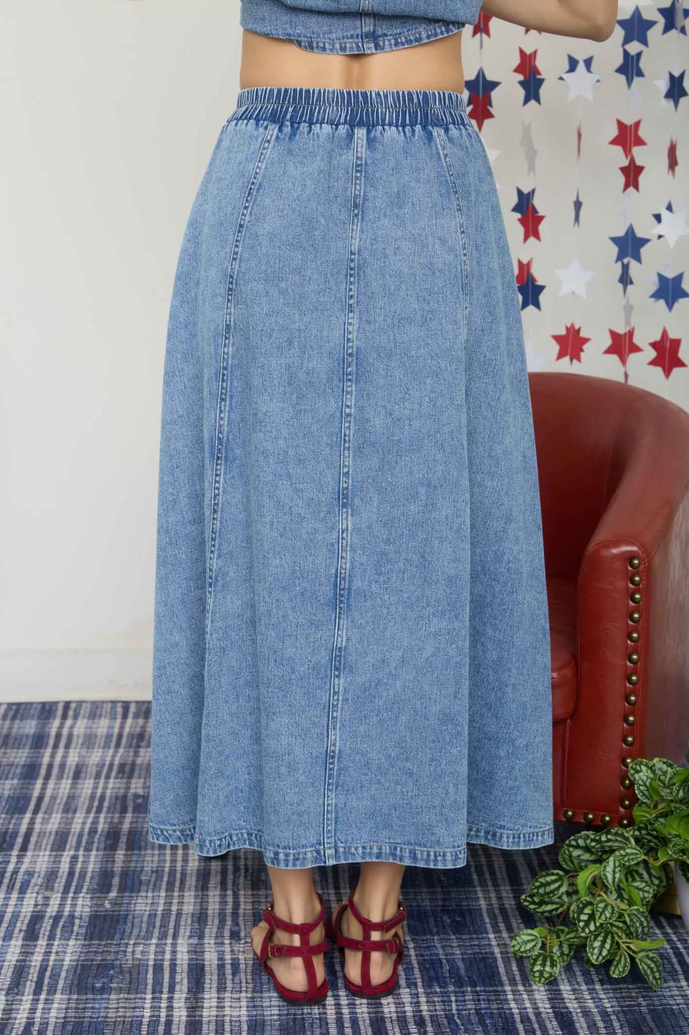Skyline Denim Skirt