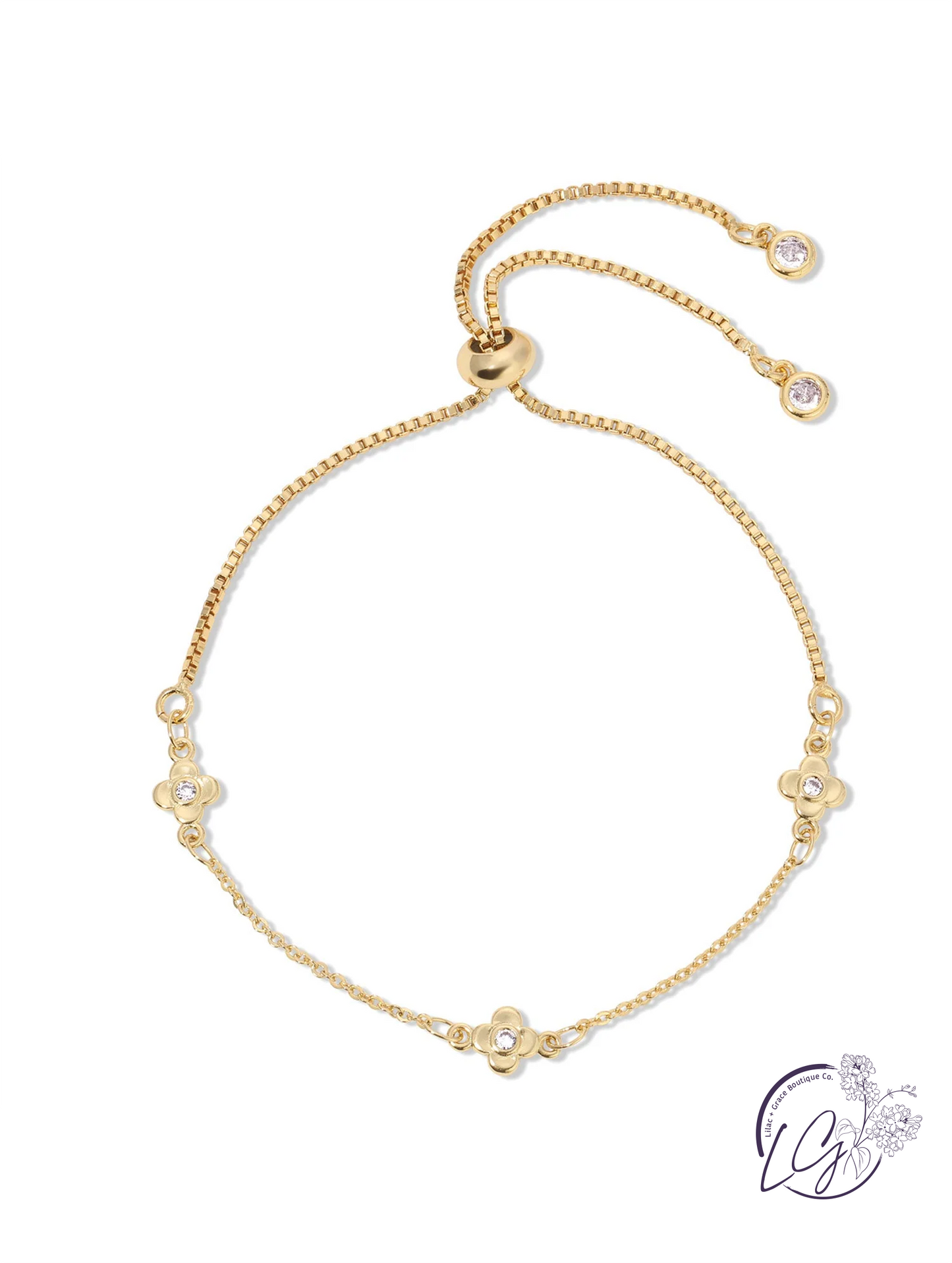 Delicate Quatrefoil Pulley Bracelet