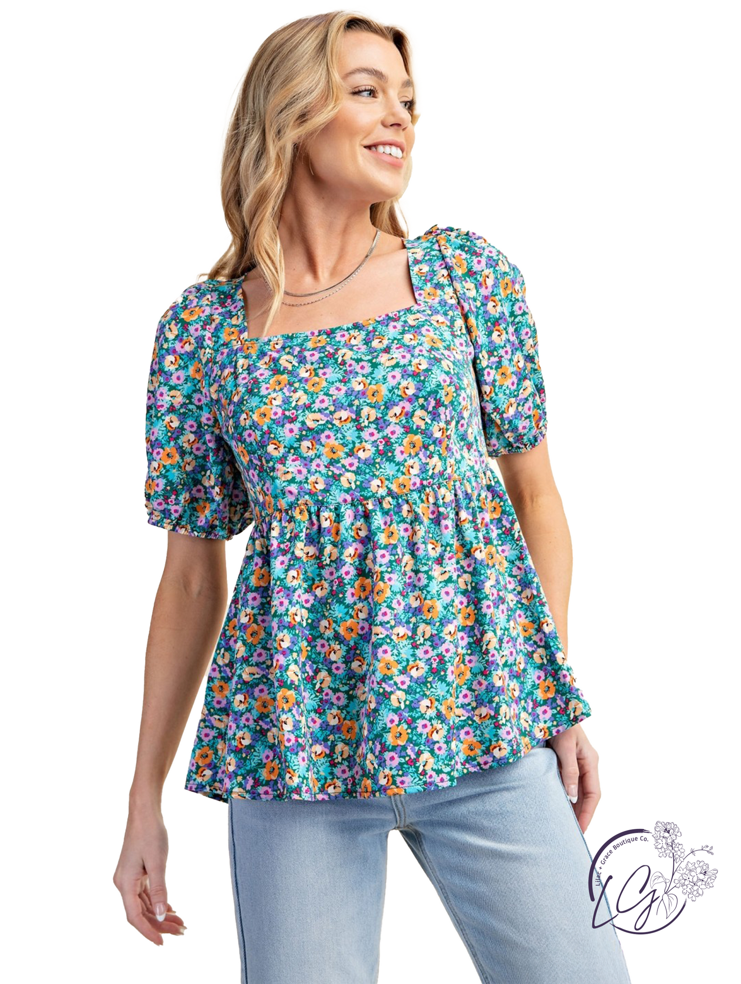 Echoes of Summer Babydoll Top