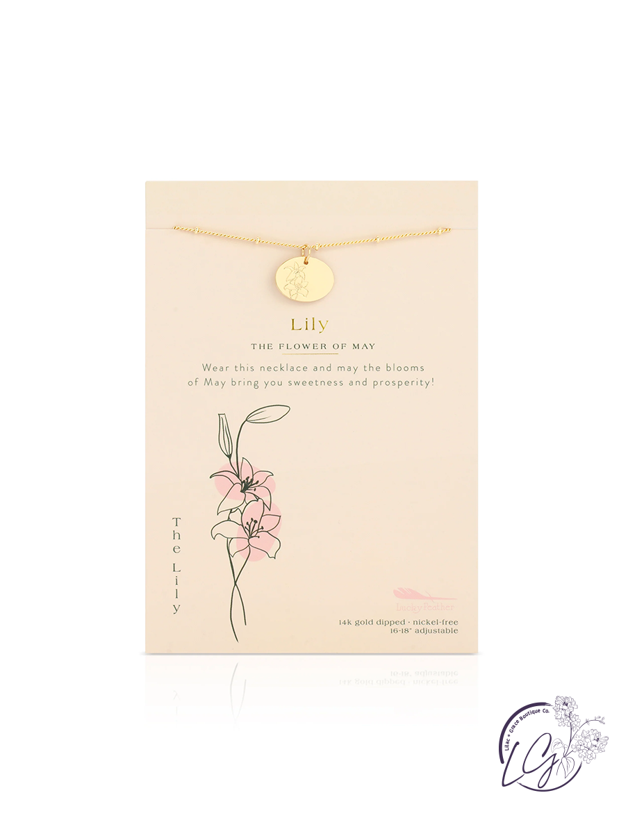 Birth Flower Necklace