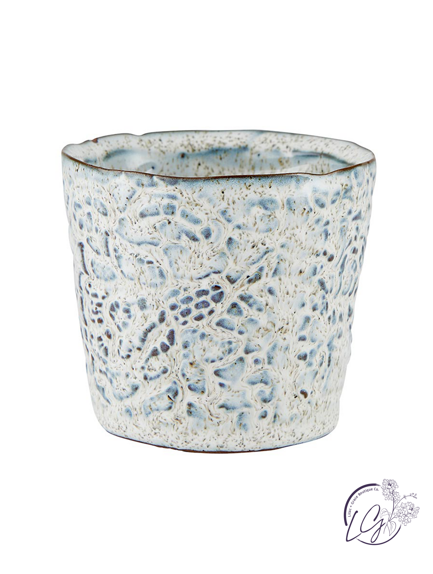 Blue Stone Pot - Small