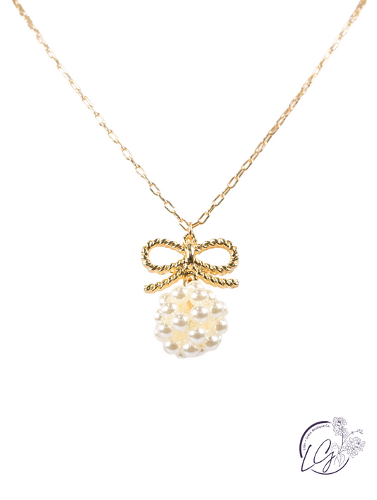 Charmin Pearl Ball Necklace