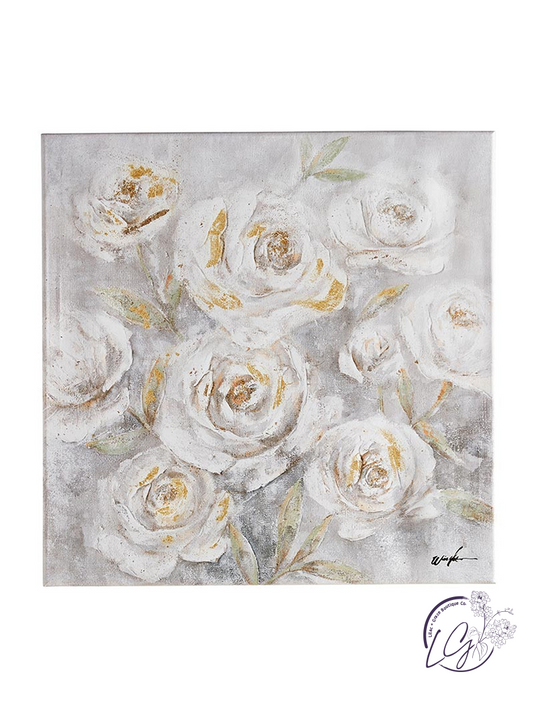 Printed Canvas - Light Rose