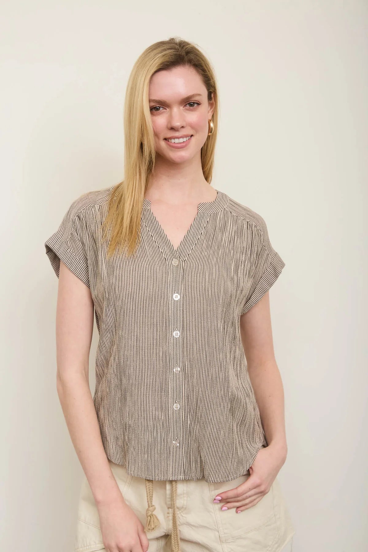 City Stripe Button-Up