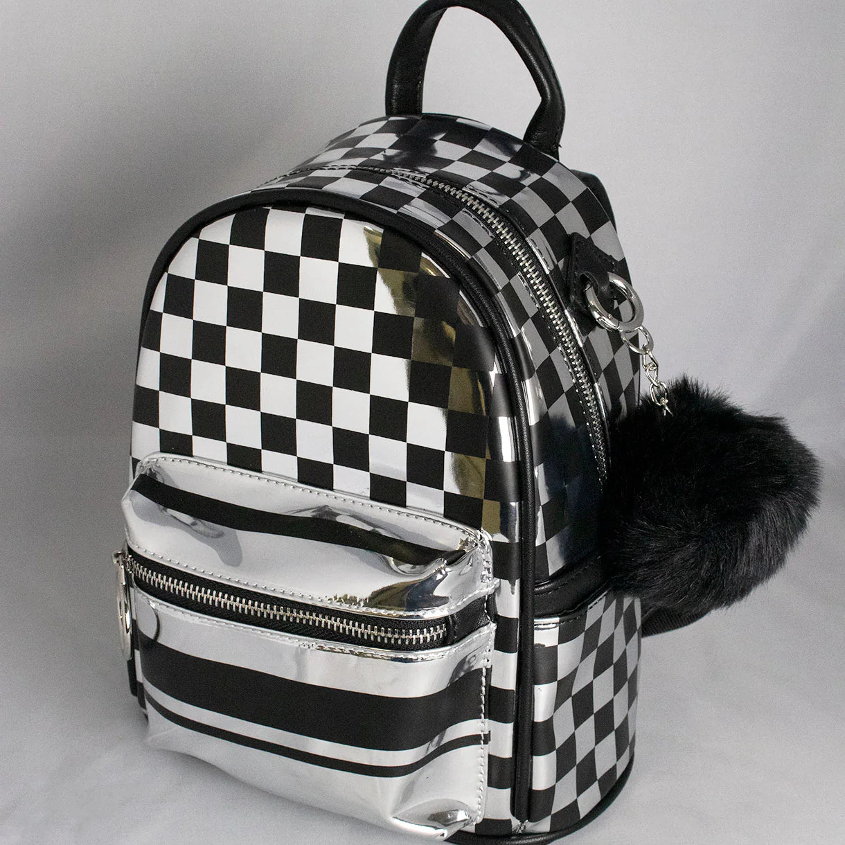 Checkered Mini Backpack