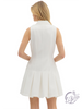 Golden Pleated Mini Dress