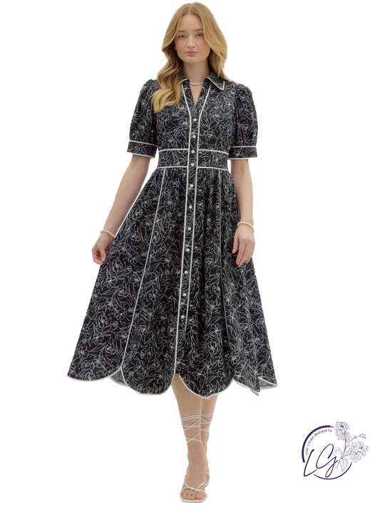 Bare Horizon Midi Dress