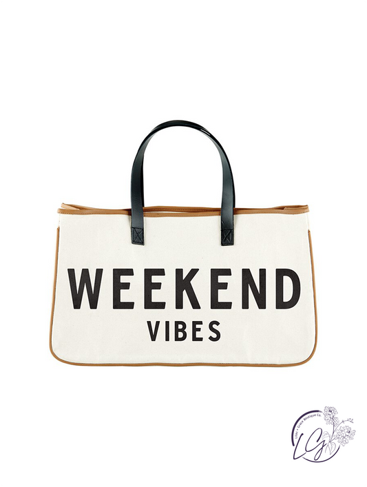 Canvas Tote - Weekend Vibes