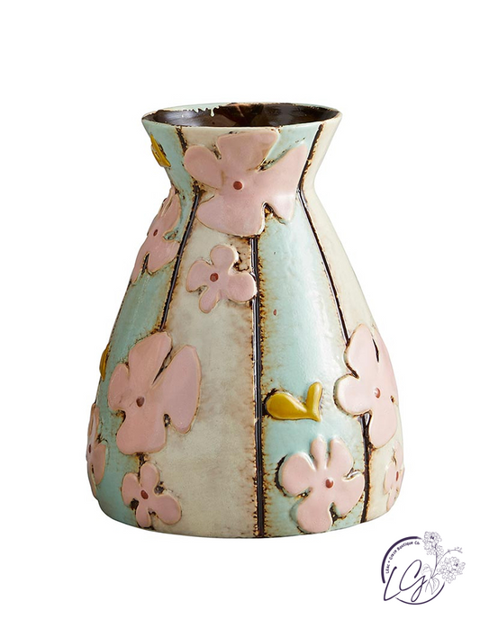 Vintage Floral Vase