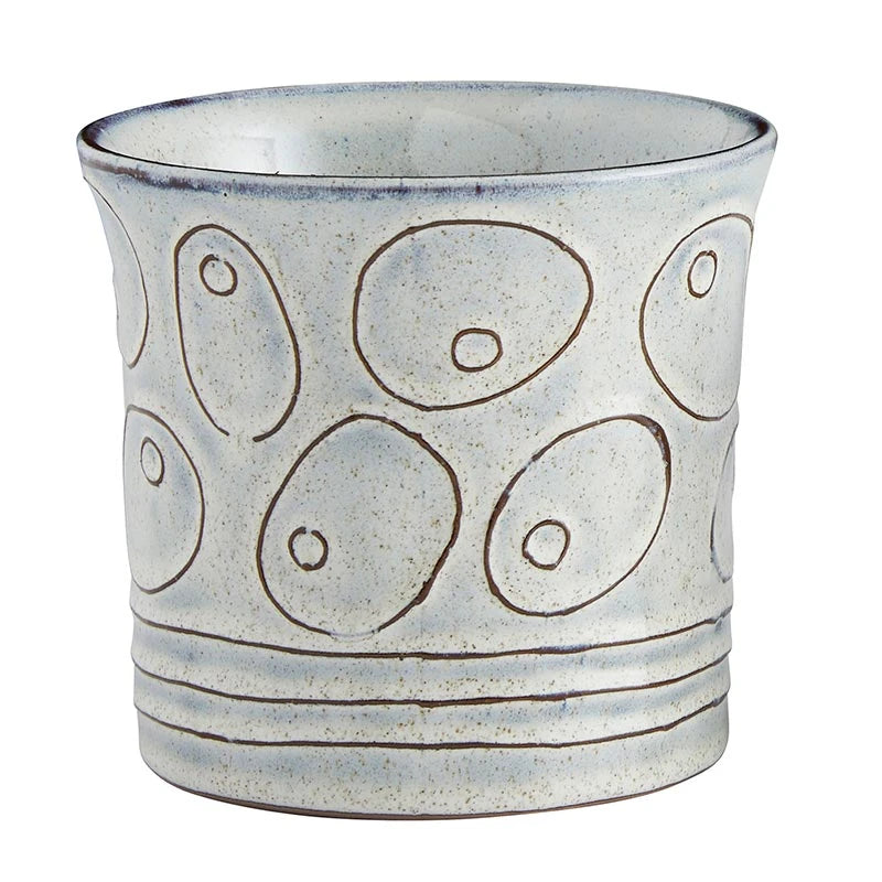 Abstract Carved Pot