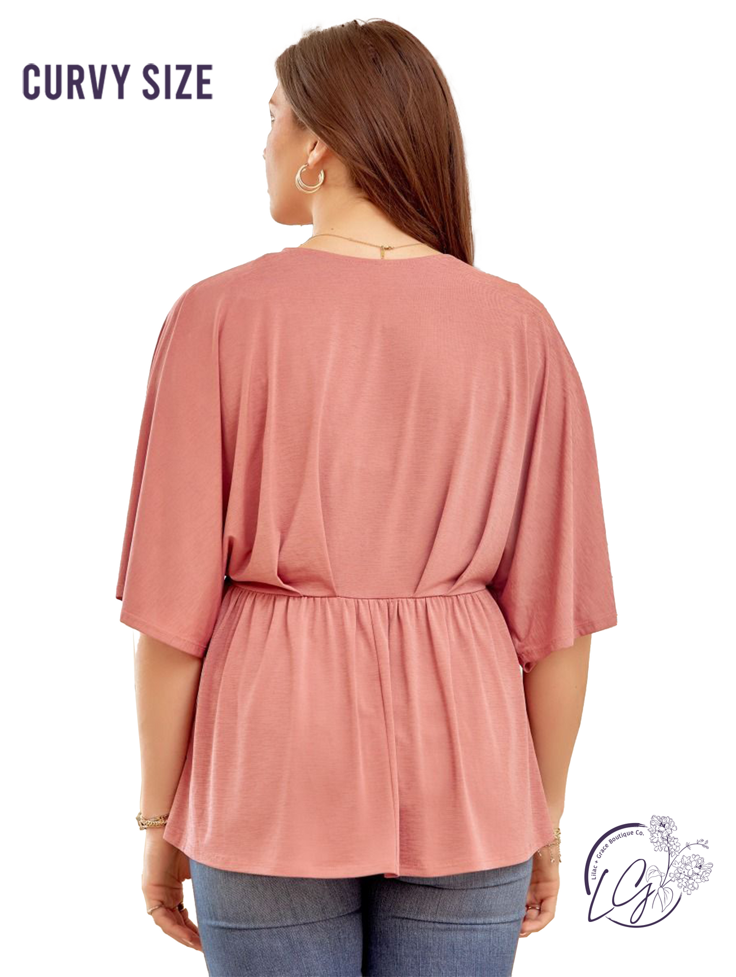 Curvy Mauve Dreamer Top