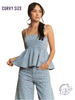 Curvy Walk on the Wild Strap Top