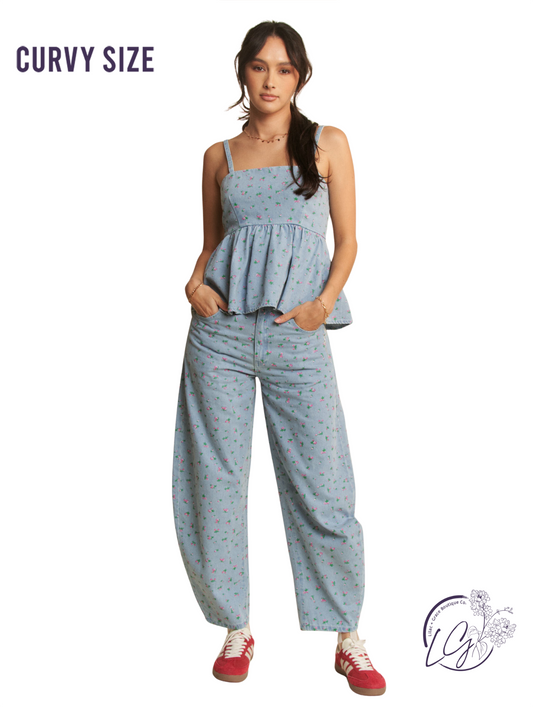 Curvy Run the Show Zipper Pants