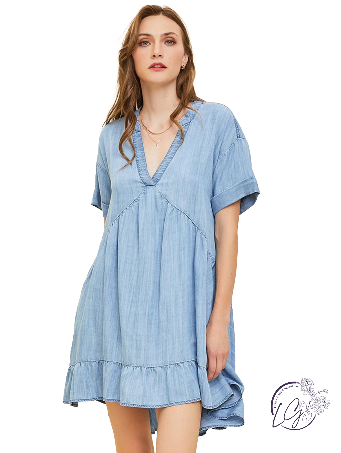 Denim Impressions Mini Dress