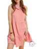 Sunlit Ruffle Flare Button Dress