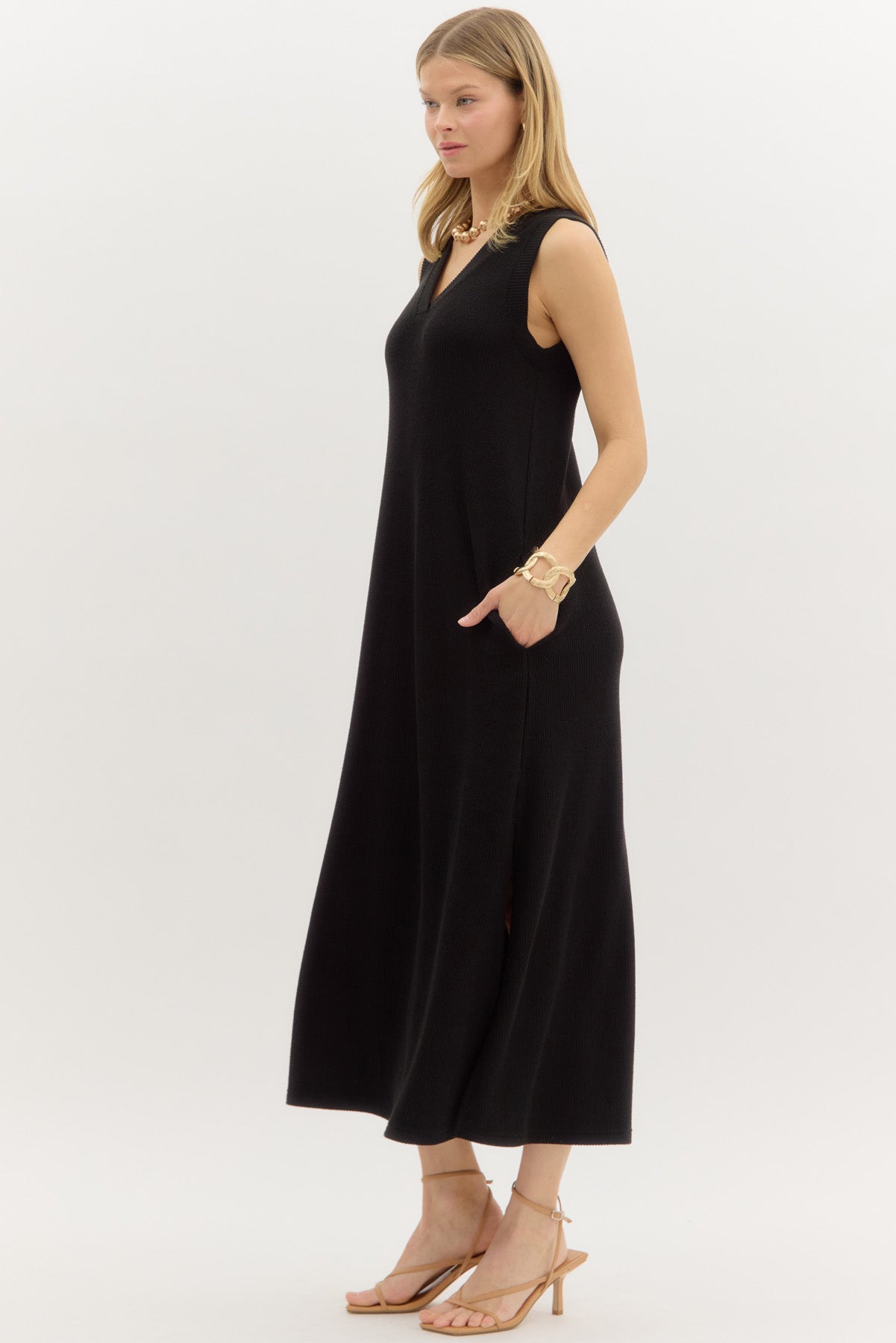 Slitted Sunset Midi Dress