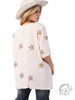 Curvy Worn Skies Star Top