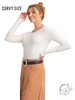 Curvy Sugarloft Knit Fitted Top