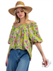 Peach Trails Woven Top