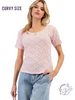 Curvy Moonlit Veil Top