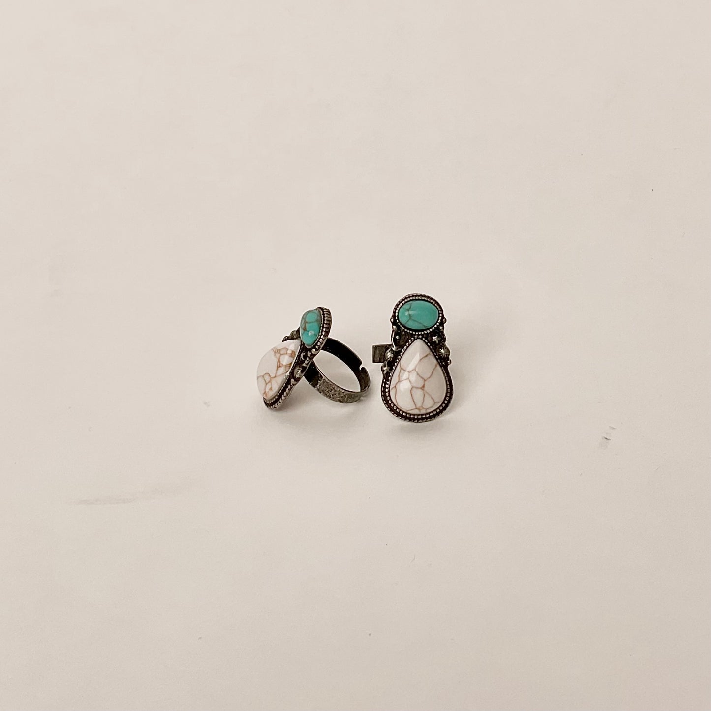 Western Two-Stone Statement Ring