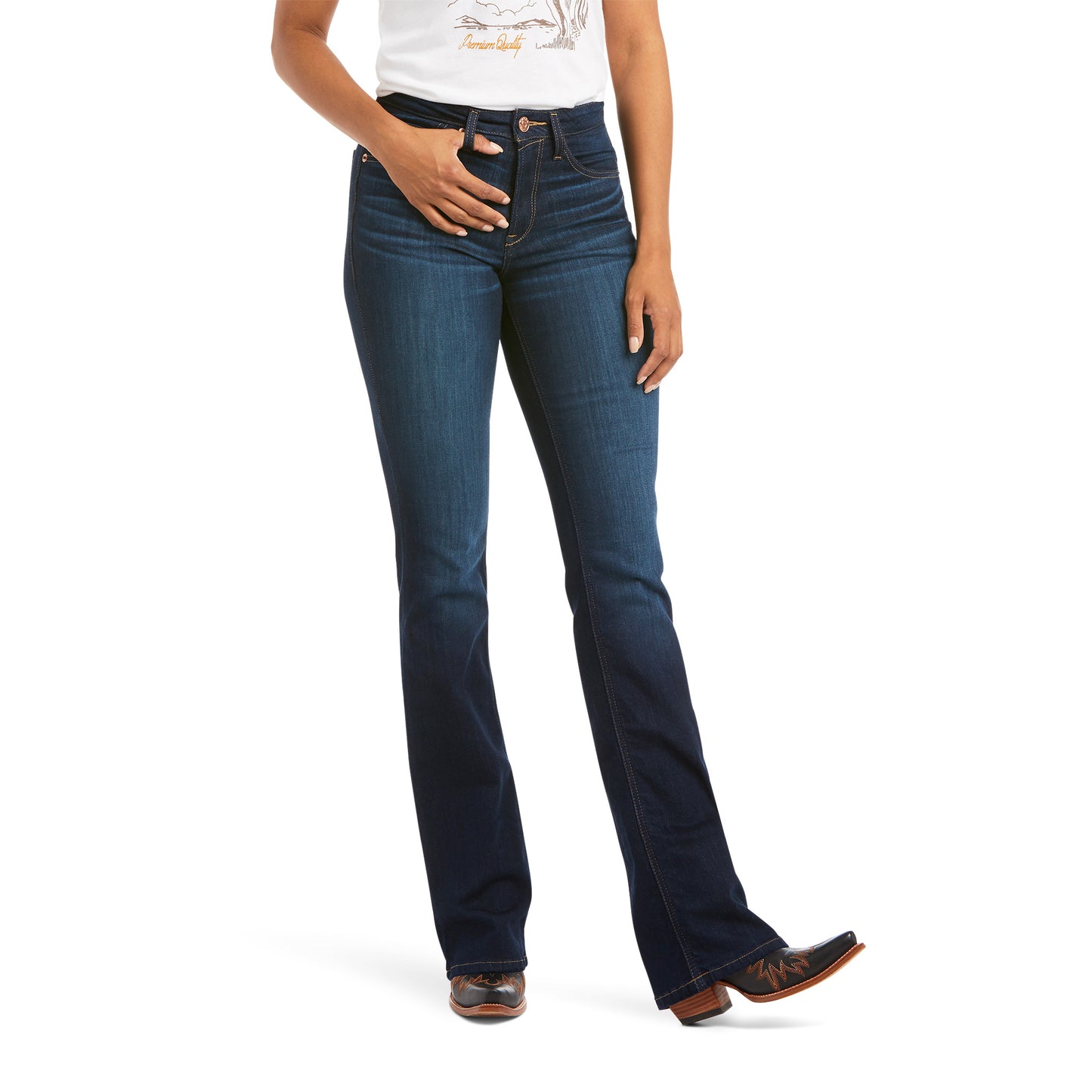 High Rise Ballary Boot Cut Jean By Ariat
