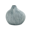 Blue Striped Droplet Vase