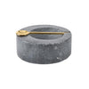 Gray Marble Pinch Pot with Spoon
