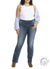 Curvy Avery High Rise Slim Bootcut Jeans