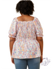 Curvy Lost In Memories Smocked Top