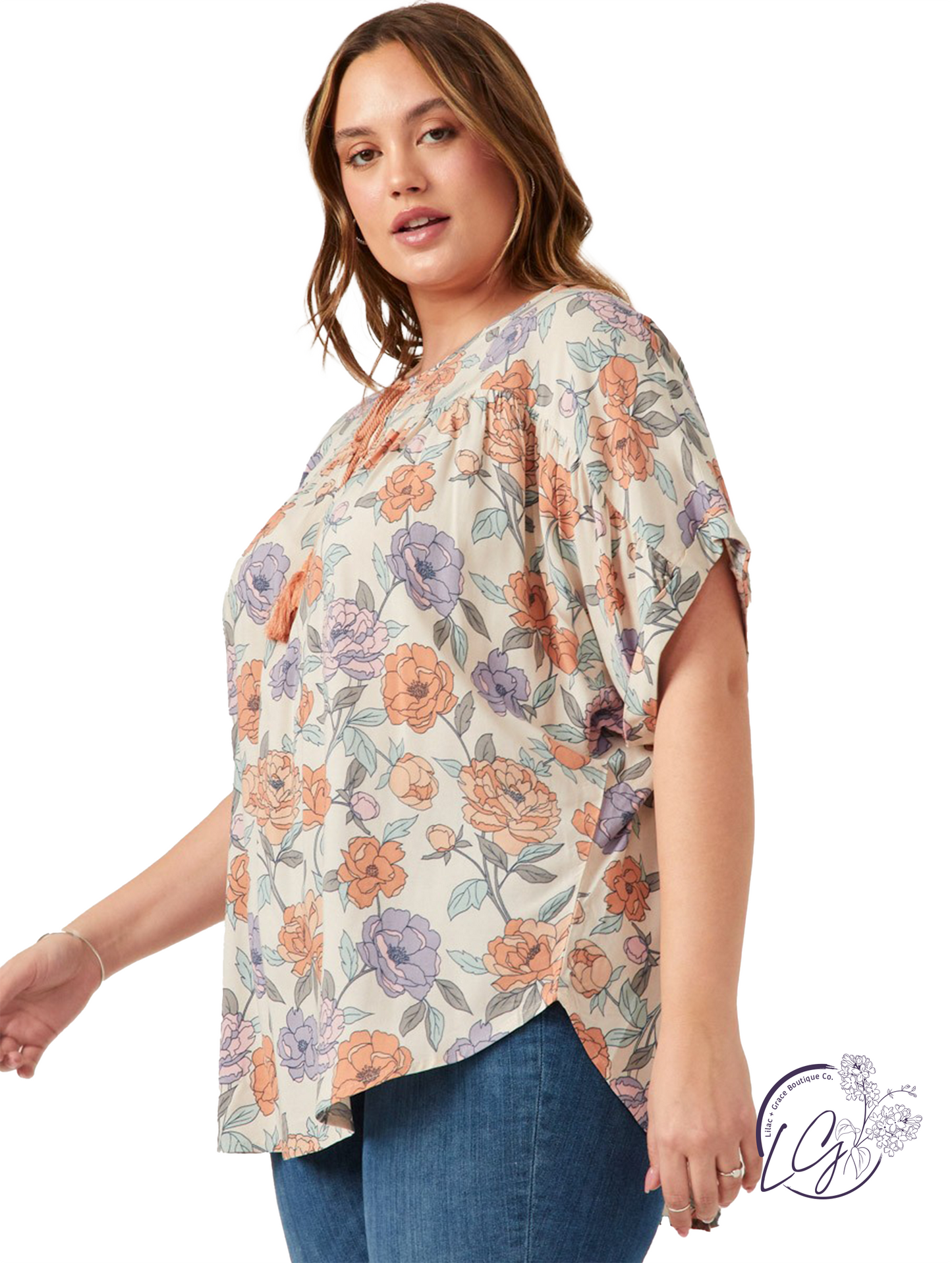 Curvy Laugh Is Home Dolman Top