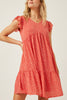 Sunset Bloom Mini Dress