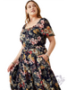 Curvy On Wooden Floors Midi Dress