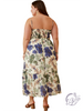 Curvy Falling Leaves Tank Dress