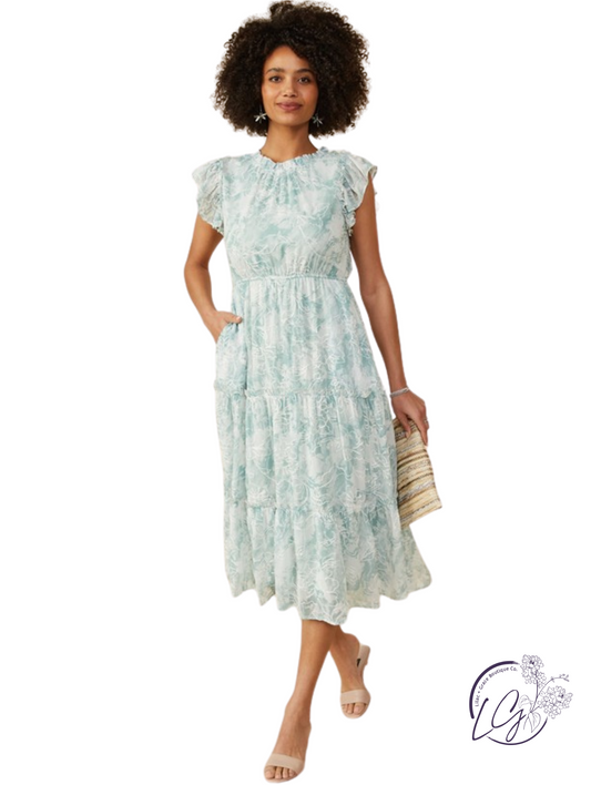 Wildrose Embroidered Tank Dress