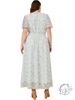 Curvy Gilded Garden Foil Dress