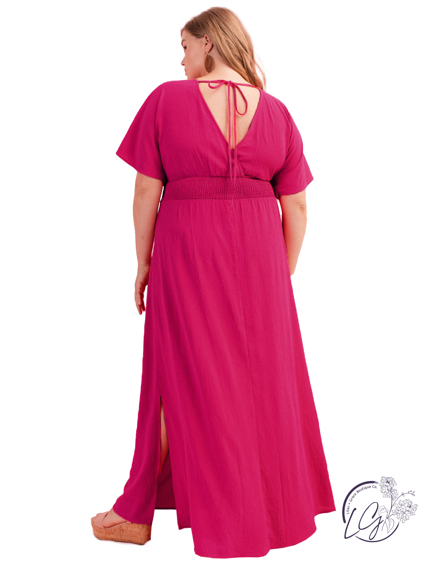 Curvy Elegant Embrace Maxi Dress