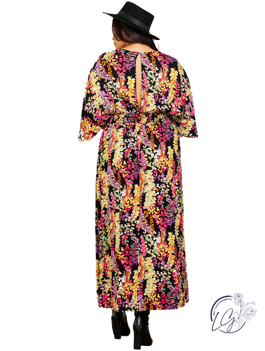 Curvy Good Times Ahead Maxi Dress