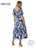 Curvy Hello, Sunshine Babydoll Midi Dress