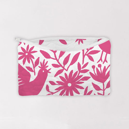 Piper Otomi Pink Quilted Makeup Bag