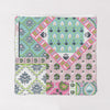 Laramie Patchwork Green Quilted Large Makeup Bag