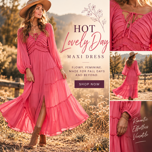 Hot Lovely Day Maxi Dress