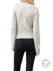 Tell All Bell Sleeve Henley Sweater