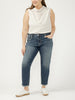 Curvy Belle Mid Rise Boyfriend Slim Leg Non-Distressed By Silver Jeans