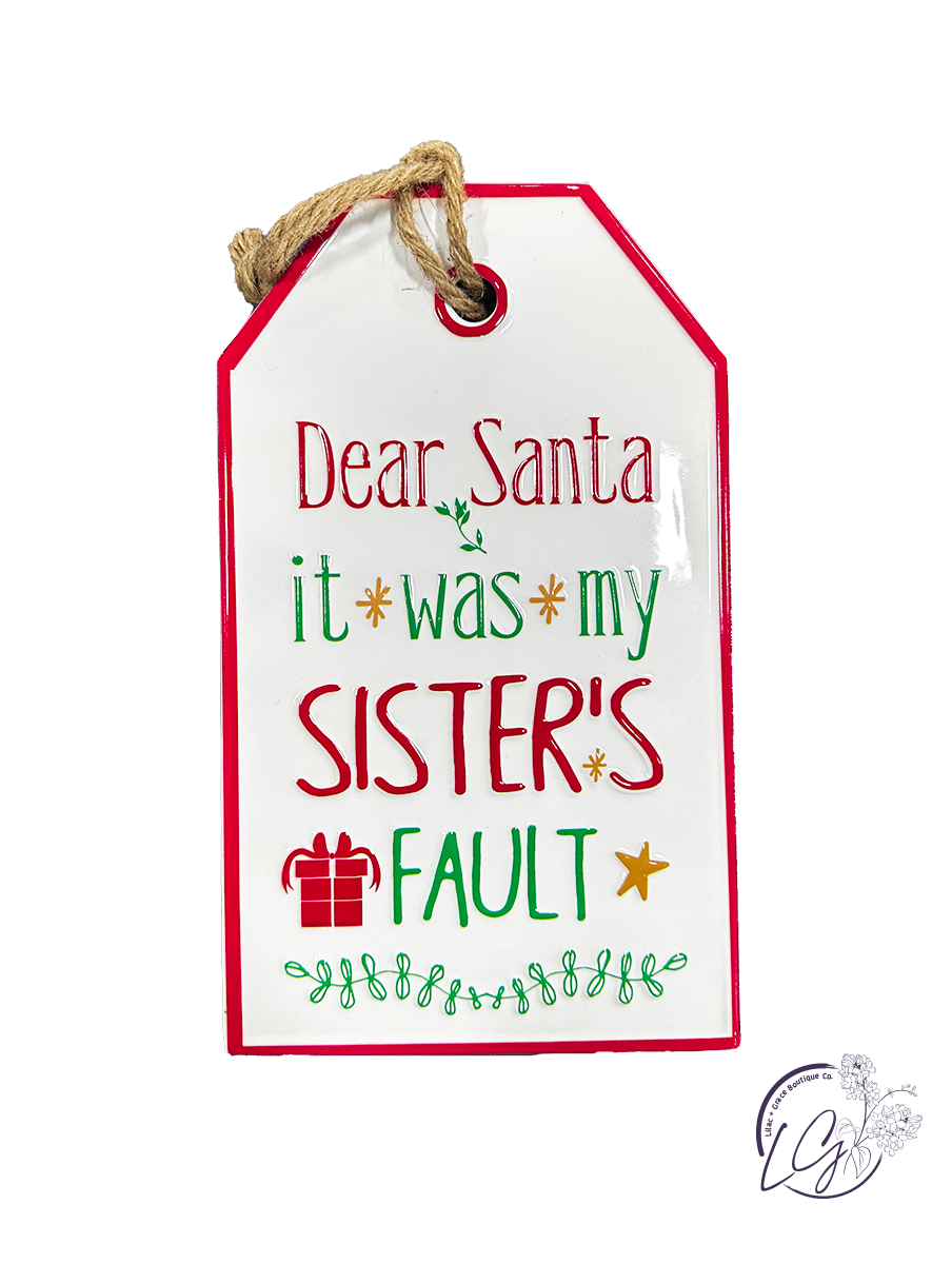 Dear Santa Sign