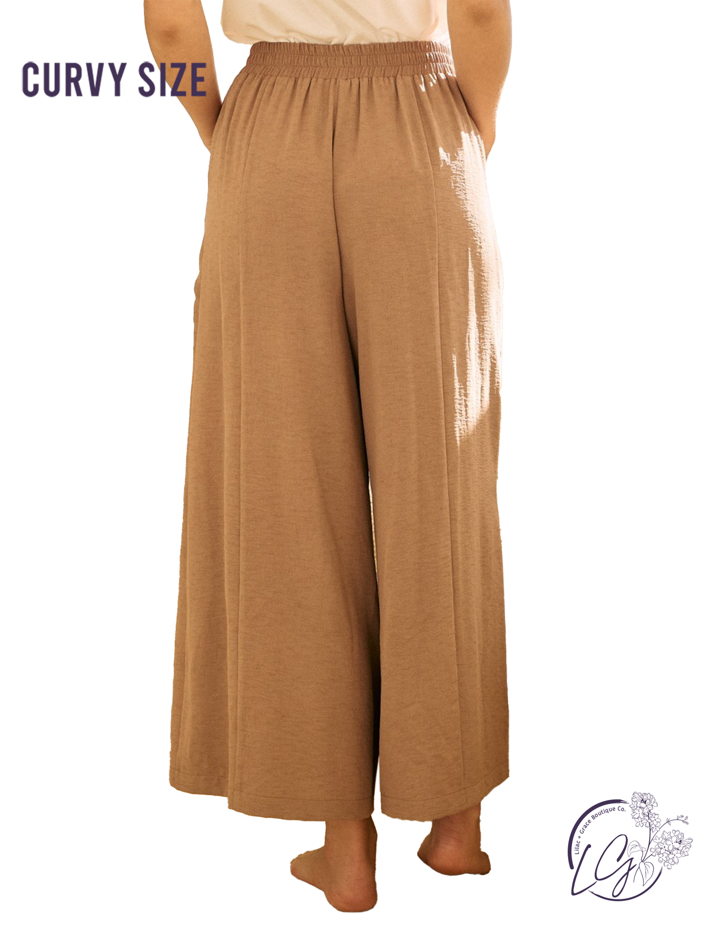 Curvy Sidewalk Stories Wide Leg Pants