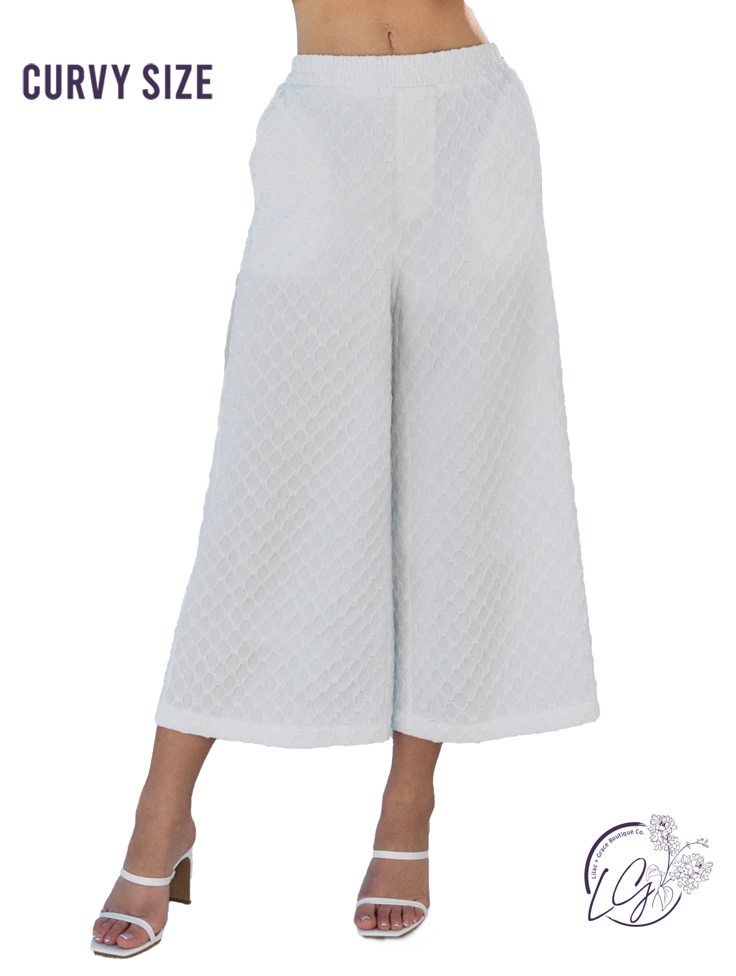 Curvy Coastal Winds Cropped Pants