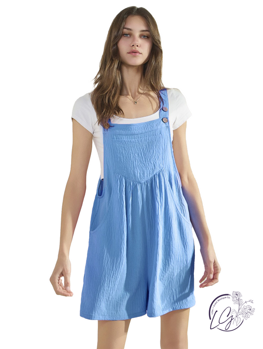 Breathe Easy Button Romper