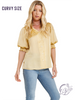 Curvy Honey Bee Blouse